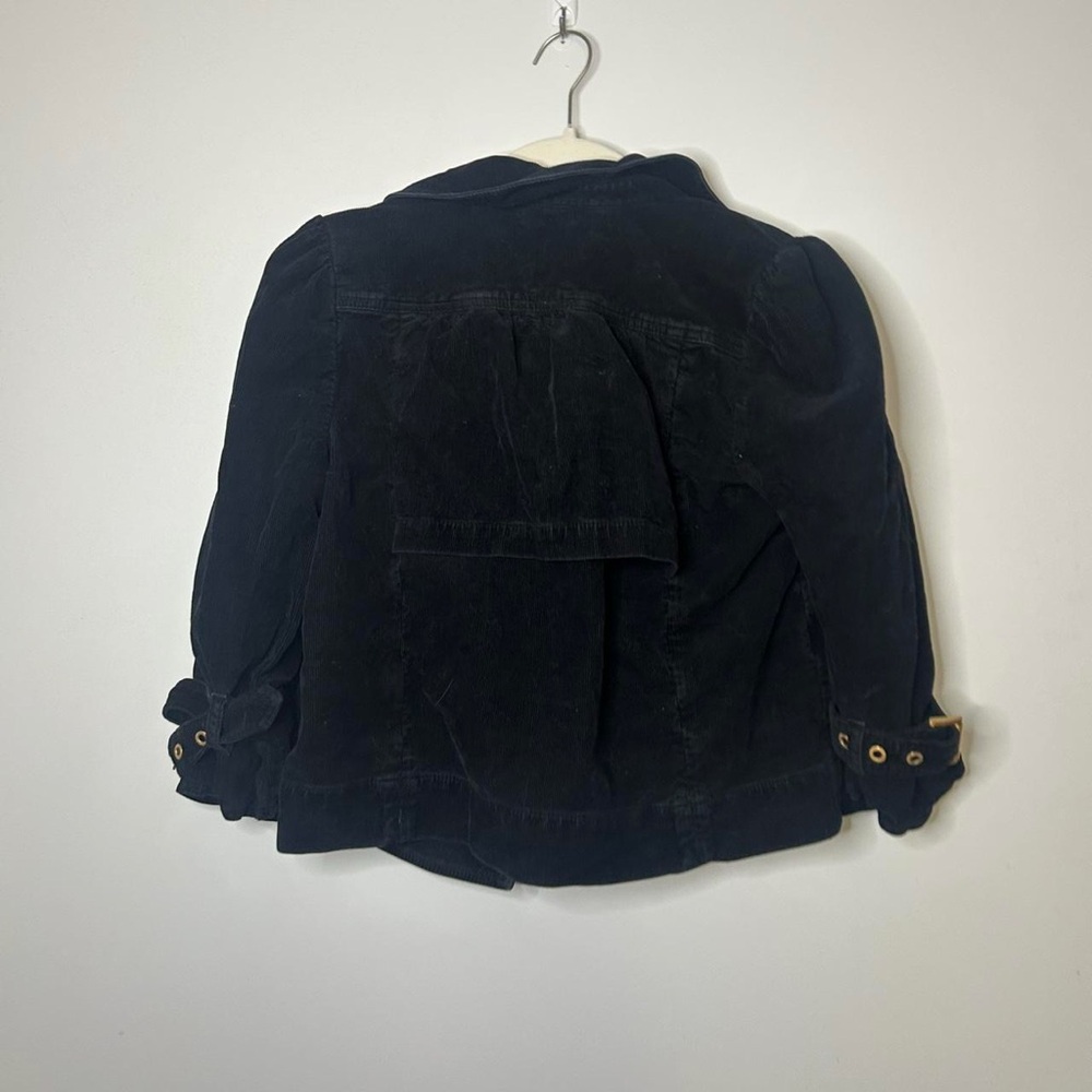 Juicy Couture Black Bomber Jacket with Gold Buttons - Picture 4 of 5